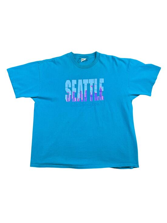 American Vintage Other - Vintage 90s Seattle Washington Spell Out T-Shirt Single Stitch Mens XL USA Made